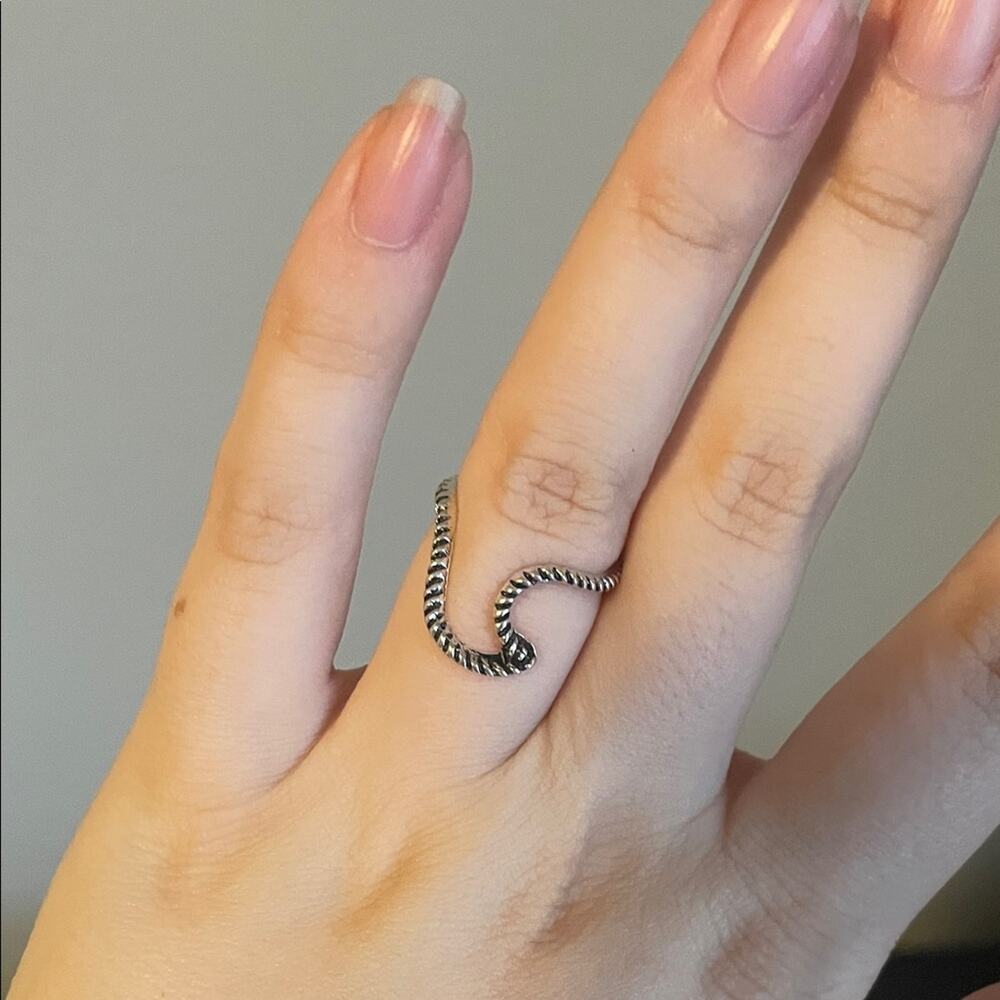 Silver Twisted Ring 4.5